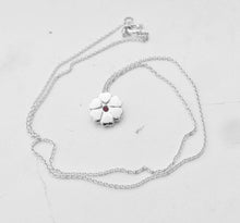 Carica l'immagine nel visualizzatore di Gallery, Authentic Tiffany & Co. Paloma Picasso Crown of Hearts Pink Sapphire Pendant Mini Sterling Silver Necklace