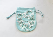 Laden Sie das Bild in den Galerie-Viewer, Tiffany & Co Atlas Link Bracelet Roman Numerals Sterling Silver Round Link Bracelet