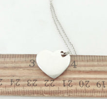 Carica l'immagine nel visualizzatore di Gallery, Authentic Tiffany & Co. Puffy Heart Necklace Puff Stencil Double Pendant Sterling Silver Necklace