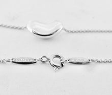 Carica l'immagine nel visualizzatore di Gallery, Authentic Tiffany & Co. Elsa Peretti Bean Necklace 14mm Sterling Silver Bean Pendant Necklace