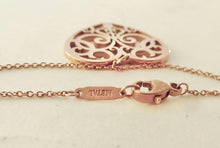 Laden Sie das Bild in den Galerie-Viewer, Authentic Tiffany & Co. Enchant Rubedo Heart Necklace Large Heart Rosy Glow Metal Pendant Necklace