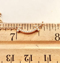 Laden Sie das Bild in den Galerie-Viewer, Authentic Tiffany & Co. Tiffany T Smile Bracelet Rose Gold Diamonds Mini Smile Size Small 18k Bracelet 6 Inches