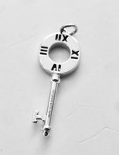 Carica l'immagine nel visualizzatore di Gallery, Authentic Tiffany & Co. Atlas Key Diamond White Gold Medium Round Keys Charm Pendant Necklace