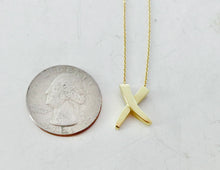 Carica l'immagine nel visualizzatore di Gallery, Authentic Tiffany &amp; Co. Paloma Picasso Graffiti X Necklace 18K Yellow Gold Medium Size Pendant Chain Necklace
