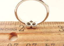 Cargar imagen en el visor de la galería, Authentic Tiffany &amp; Co. Hearts Diamond Ring Platinum Three 3 Diamonds Heart .19 Carat Ring Size 5
