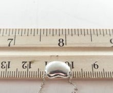 Load image into Gallery viewer, DO NOT PURCHASE! Authentic Tiffany &amp; Co. Elsa Peretti Bean Necklace 12mm Sterling Silver Vintage Bean Pendant Necklace
