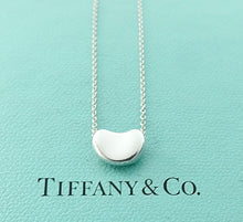 Load image into Gallery viewer, DO NOT PURCHASE! Authentic Tiffany &amp; Co. Elsa Peretti Bean Necklace 12mm Sterling Silver Vintage Bean Pendant Necklace
