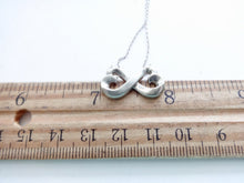 Carregar imagem no visualizador da galeria, Authentic Tiffany &amp; Co. Paloma Picasso Double Loving Heart Necklace Sterling Silver Pendant Necklace
