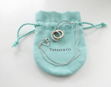 Load image into Gallery viewer, Authentic Tiffany &amp; Co. 1837 Interlocking Circles Necklace Pendant Sterling Silver Rubedo Necklace Small
