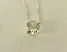 Carica l'immagine nel visualizzatore di Gallery, Authentic Tiffany &amp; Co. Sparklers Prasiolite Necklace Gemstone Green Round Stone Sterling Silver Necklace

