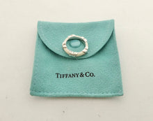 Load image into Gallery viewer, Authentic Tiffany &amp; Co. Enamel Ring Narrow Sterling Silver White Enamel Signature Band Ring Size 4.5
