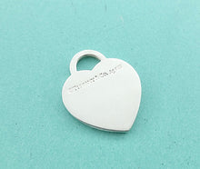 Cargar imagen en el visor de la galería, Authentic Tiffany &amp; Co. Return to Tiffany Heart Charm Red Enamel Sterling Silver Size Medium Pendant Necklace
