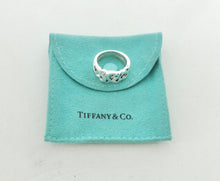 Carregar imagem no visualizador da galeria, Authentic Tiffany &amp; Co. Paloma Picasso Loving Heart Ring Triple Three Hearts Sterling Silver Band Ring Size 6
