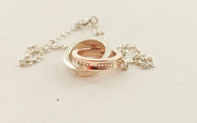 Load image into Gallery viewer, Authentic Tiffany Co. 1837 Interlocking Circles Bracelet Sterling Silver Rubedo Metal 925 T CO 1837
