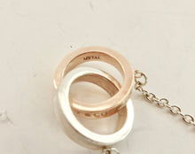 Load image into Gallery viewer, Authentic Tiffany Co. 1837 Interlocking Circles Bracelet Sterling Silver Rubedo Metal 925 T CO 1837
