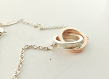 Load image into Gallery viewer, Authentic Tiffany Co. 1837 Interlocking Circles Bracelet Sterling Silver Rubedo Metal 925 T CO 1837
