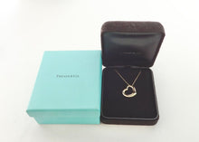 Load image into Gallery viewer, Authentic Tiffany &amp; Co Elsa Peretti Open Heart Necklace 22mm Yellow Gold 18K Pendant Necklace
