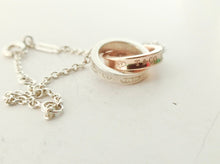 Load image into Gallery viewer, Authentic Tiffany Co. 1837 Interlocking Circles Bracelet Sterling Silver Rubedo Metal 925 T CO 1837
