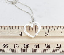 Carregar imagem no visualizador da galeria, Authentic Tiffany &amp; Co. Paloma Picasso Heart Necklace Tenderness Modern Heart Sterling Silver Pendant Necklace
