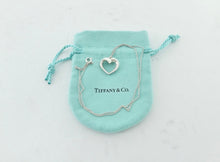 Carregar imagem no visualizador da galeria, Authentic Tiffany &amp; Co. Paloma Picasso Heart Necklace Tenderness Modern Heart Sterling Silver Pendant Necklace
