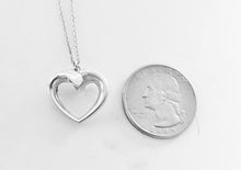 Carregar imagem no visualizador da galeria, Authentic Tiffany &amp; Co. Paloma Picasso Heart Necklace Tenderness Modern Heart Sterling Silver Pendant Necklace
