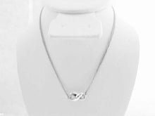 Carica l'immagine nel visualizzatore di Gallery, Authentic Tiffany Co. Infinity Necklace Sterling Silver Figure 8 Double Chain Vintage Necklace 16 Inches
