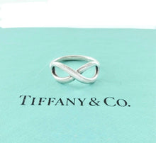 Load image into Gallery viewer, Authentic Tiffany &amp; Co. Infinity Ring Sterling Silver Infinity Figure 8 Band Ring Size 5
