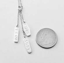 Load image into Gallery viewer, Authentic Tiffany &amp; Co. 1837 Necklace Sterling Silver T Co. 1837 Elements Dangle Dangling Pendant Necklace
