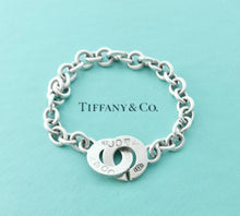 Load image into Gallery viewer, Authentic Tiffany &amp; Co. 1837 Bracelet Toggle Clasp Round Double Toggle Clasps Sterling Silver Link Bracelet
