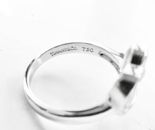 Load image into Gallery viewer, Authentic Tiffany &amp; Co. Paloma Picasso Gold Diamond Heart Ring 18K White Gold Loving Heart Diamond Ring Size 5.5
