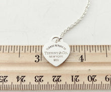 Load image into Gallery viewer, Authentic Return to Tiffany Lovestruck Heart Tag Bracelet Sterling Silver Rose Gold Arrow Small Heart Size Large
