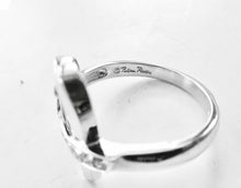 Load image into Gallery viewer, Authentic Tiffany &amp; Co. Paloma Picasso Gold Diamond Heart Ring 18K White Gold Loving Heart Diamond Ring Size 5.5

