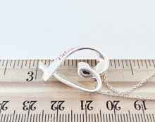 Carregar imagem no visualizador da galeria, Authentic Tiffany &amp; Co. Paloma Picasso Loving Heart Love Necklace Sterling Silver Red Enamel Graffiti Large Pendant Necklace
