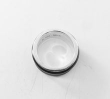 Load image into Gallery viewer, Authentic Tiffany &amp; Co. 1837 Medium Ring Titanium Sterling Silver T Co Concave Band Ring Size 6.5
