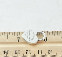 Carica l'immagine nel visualizzatore di Gallery, Authentic Tiffany &amp; Co. Return to Tiffany Heart Lock Sterling Silver Padlock (opens and closes) Pendrant Necklace
