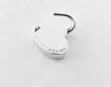 Carica l'immagine nel visualizzatore di Gallery, Authentic Tiffany &amp; Co. Return to Tiffany Heart Lock Sterling Silver Padlock (opens and closes) Pendrant Necklace
