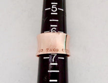 Load image into Gallery viewer, Authentic Tiffany Co. 1837 Rubedo Ring Wide T &amp; Co NY Concave Metal Ring Size 6.5

