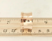 Load image into Gallery viewer, Authentic Tiffany Co. 1837 Rubedo Ring Wide T &amp; Co NY Concave Metal Ring Size 6.5
