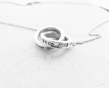 Load image into Gallery viewer, Authentic Tiffany and Co. 1837 Interlocking Circles Pendant Sterling Silver Necklace Small
