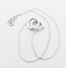 Load image into Gallery viewer, Authentic Tiffany and Co. 1837 Interlocking Circles Pendant Sterling Silver Necklace Small
