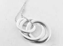 Load image into Gallery viewer, Authentic Tiffany &amp; Co. 1837 Interlocking Circles Necklace Pendant Sterling Silver Necklace Size Small
