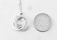Load image into Gallery viewer, Authentic Tiffany &amp; Co. 1837 Interlocking Circles Necklace Pendant Sterling Silver Necklace Size Small
