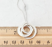 Load image into Gallery viewer, Authentic Tiffany &amp; Co. 1837 Interlocking Circles Necklace Pendant Sterling Silver Necklace Size Small
