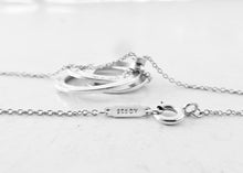 Load image into Gallery viewer, Authentic Tiffany &amp; Co. 1837 Interlocking Circles Necklace Pendant Sterling Silver Necklace Size Small
