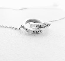 Load image into Gallery viewer, Authentic Tiffany and Co. 1837 Interlocking Circles Pendant Sterling Silver Necklace Small
