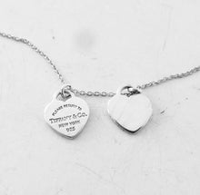 Carica l'immagine nel visualizzatore di Gallery, Authentic Tiffany &amp; Co. Return to Tiffany Heart Necklace Sterling Silver Double Mini Hearts Pendant Necklace 16 Inches
