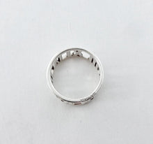 Load image into Gallery viewer, Authentic Tiffany &amp; Co. Atlas Pierced Ring, Roman Numerals Sterling Silver Ring Size 6
