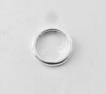 Load image into Gallery viewer, Authentic Tiffany &amp; Co. Elsa Peretti Diamond Ring Sterling Silver Solitaire Round-Cut Diamond Stackable Band Ring Size 3.5
