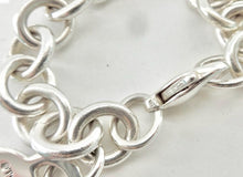 Carica l'immagine nel visualizzatore di Gallery, Authentic Tiffany &amp; Co. Return to Tiffany Heart Tag Bracelet Sterling Silver Link Bracelet Size Medium 7.5 Inches
