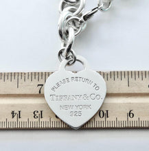 Carregar imagem no visualizador da galeria, Authentic Tiffany &amp; Co. Return to Tiffany XL Heart Tag Bracelet Sterling Silver Link Bracelet Size Medium 7.5 Inches
